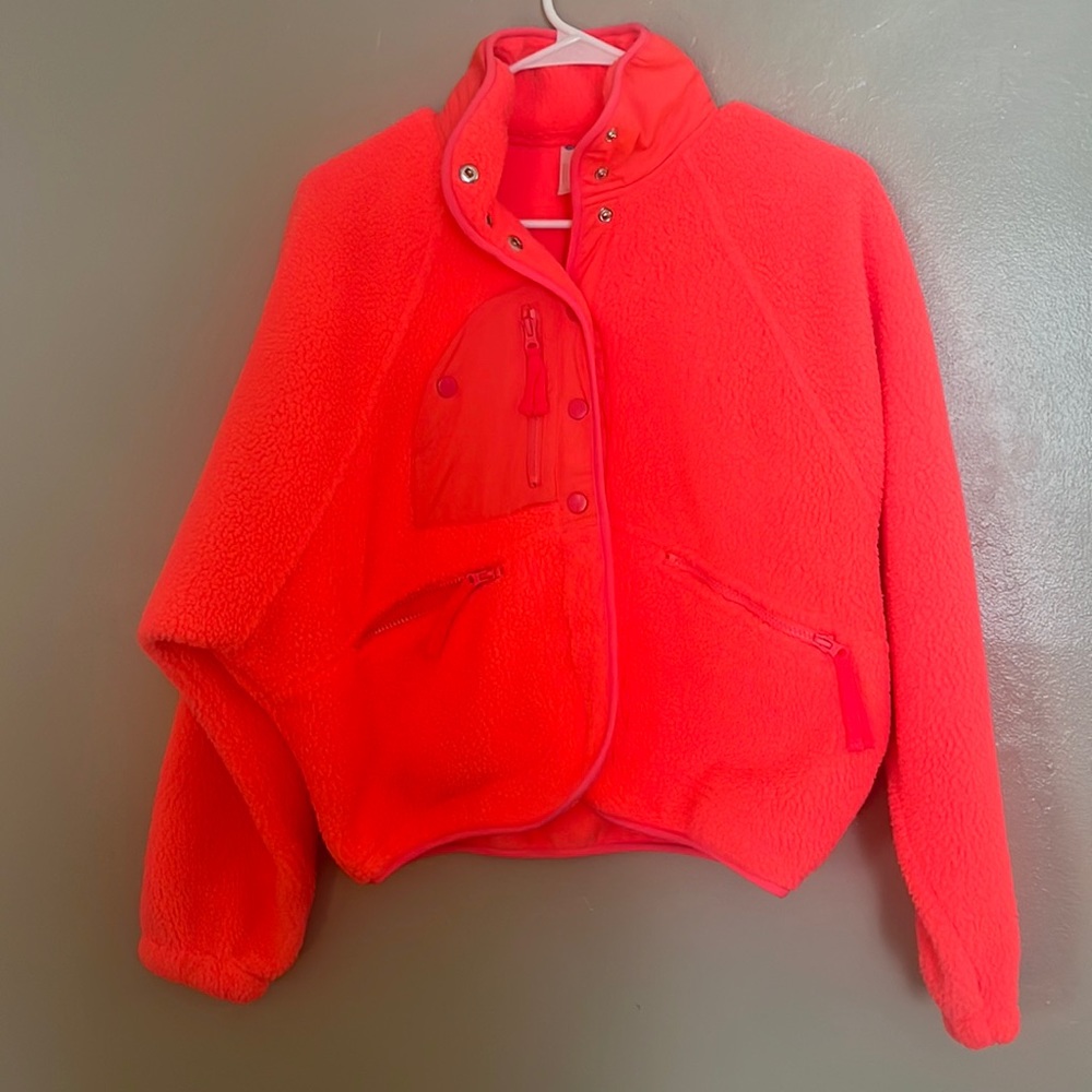 Free people slopes fleece jacket